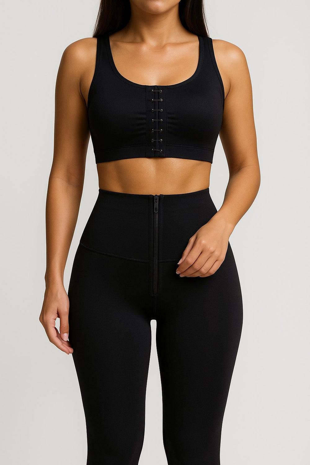 Comfortable Black Sport Leggings for Women with High Waist Breathable Stretch Supportive Style