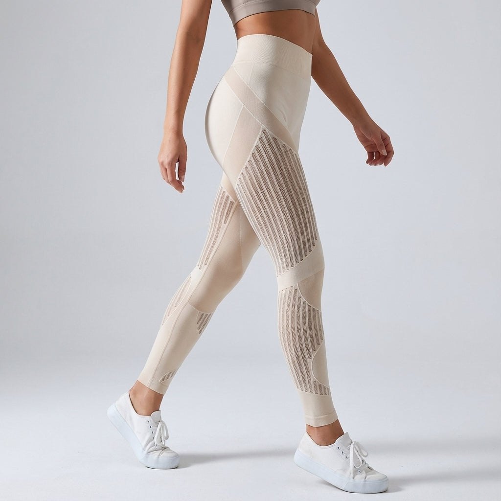Comfortable Compression Leggings for Women with High Waist Breathable Stretch Muscle Support Style
