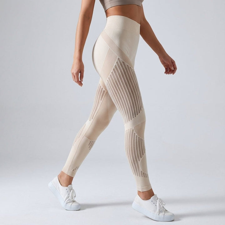 Comfortable Compression Leggings for Women with High Waist Breathable Stretch Muscle Support Style