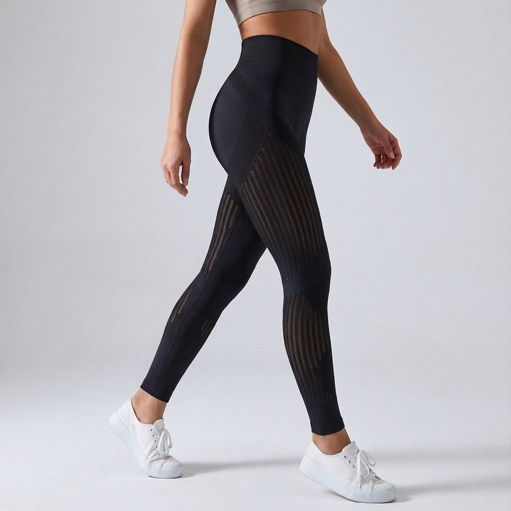 Comfortable Compression Leggings for Women with High Waist Breathable Stretch Muscle Support Style