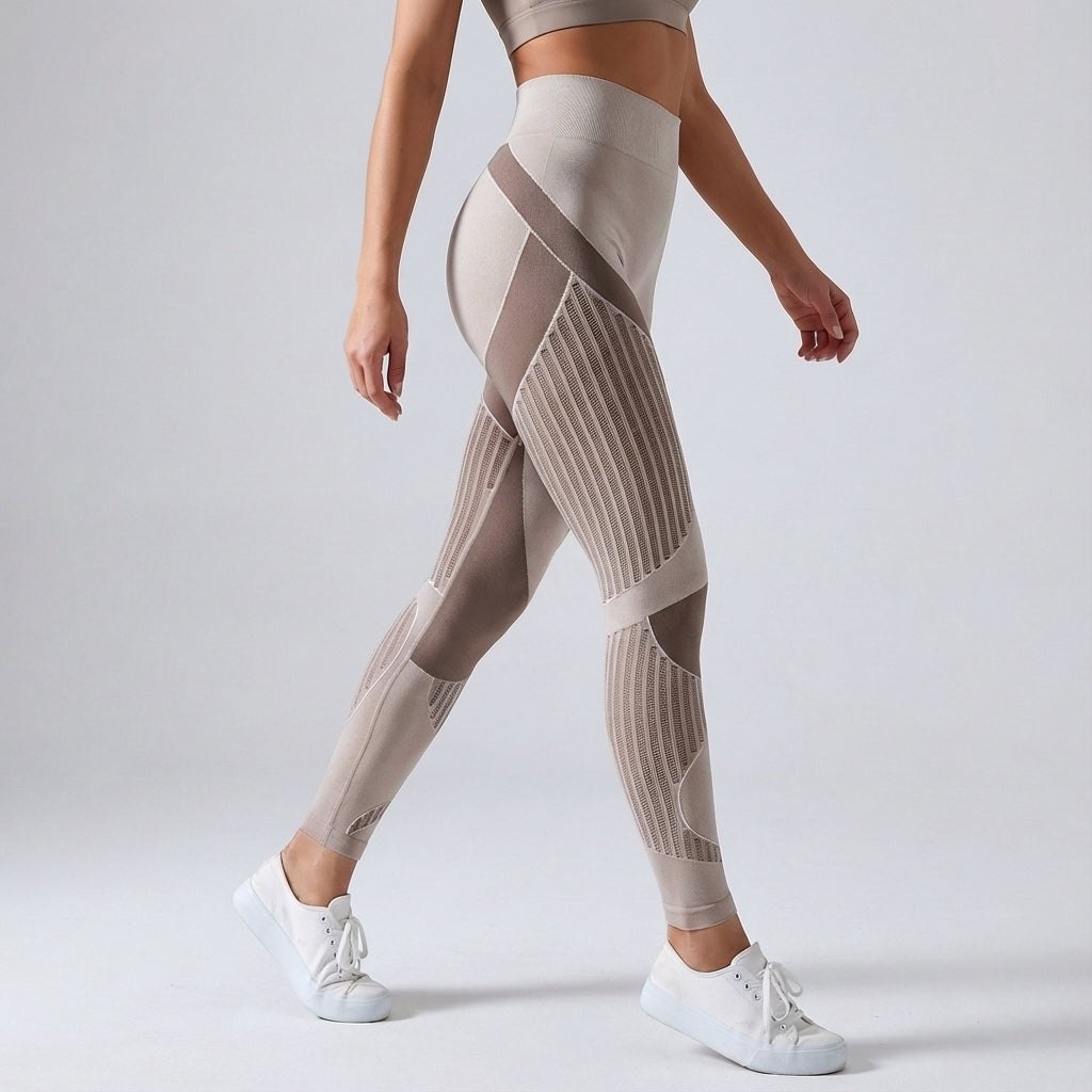 Comfortable Compression Leggings for Women with High Waist Breathable Stretch Muscle Support Style