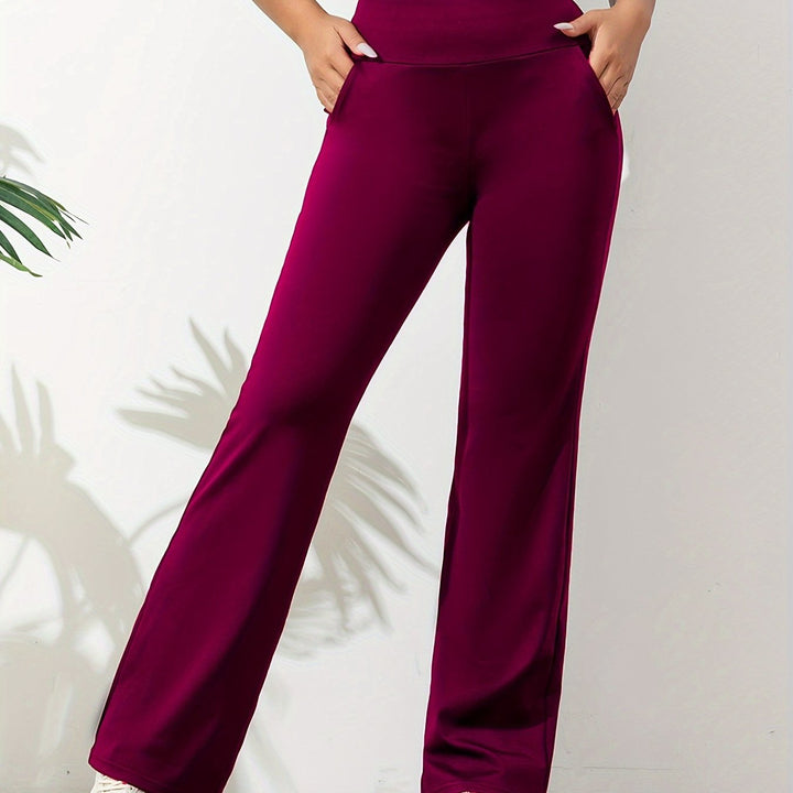 Comfortable Flare Yoga Pants for Women with Flexible Stretch High Waist Everyday Movement Style