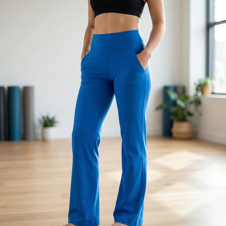 Comfortable Flared Yoga Leggings for Women with High Waist Sporty Silhouette Everyday Stretch Style