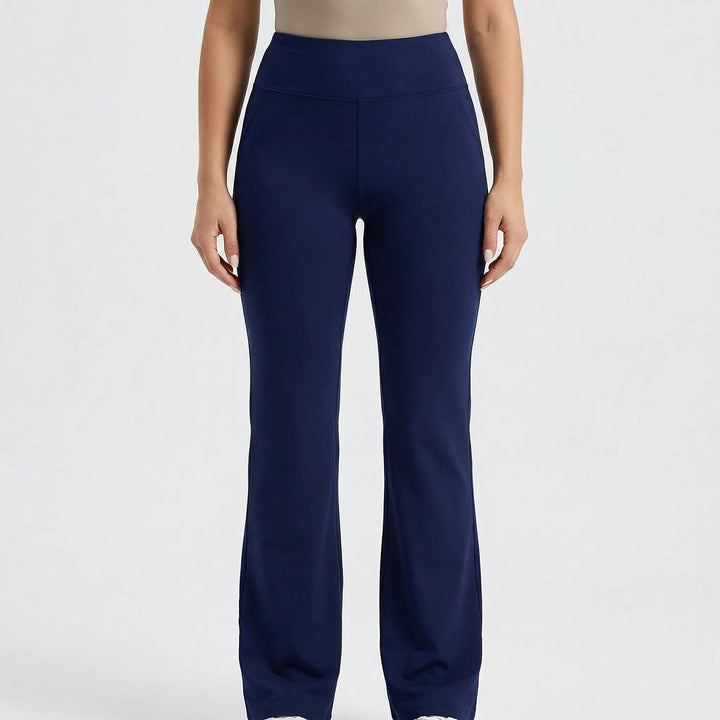 Comfortable Flared Yoga Leggings for Women with High Waist Sporty Silhouette Everyday Stretch Style