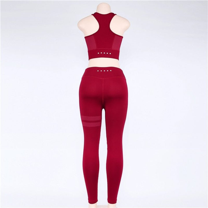 Comfortable High Waisted Activewear Set for Women with Matching Leggings Supportive Stretch Style