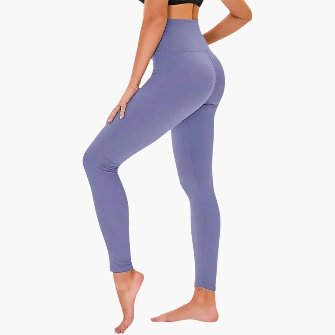 Comfortable Leopard Print Leggings for Women with High Waist Full Length Elastic Stretch Style