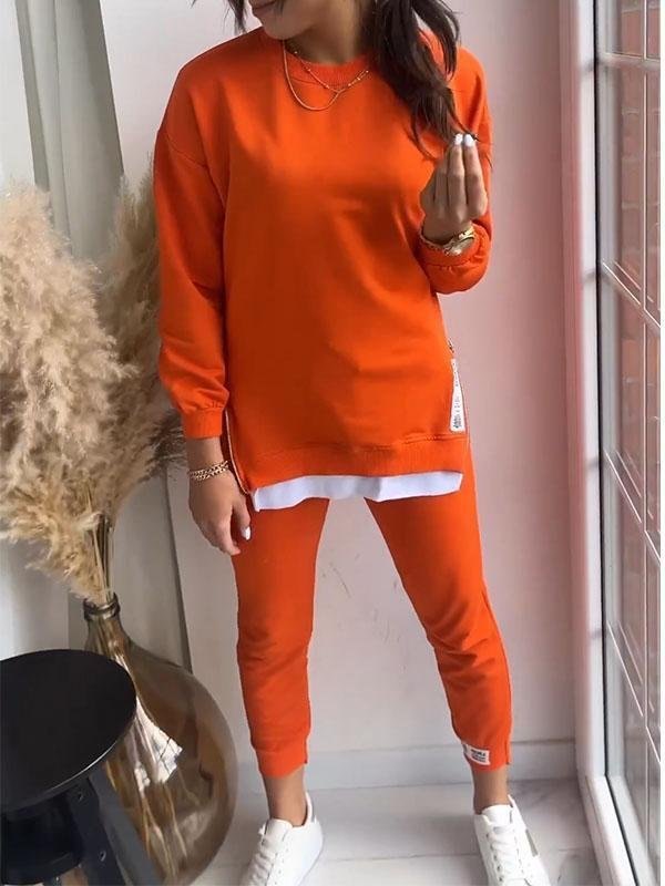 Comfortable Long Sleeve Lounge Set for Women with Two Piece Soft Knit Relaxed Home Style