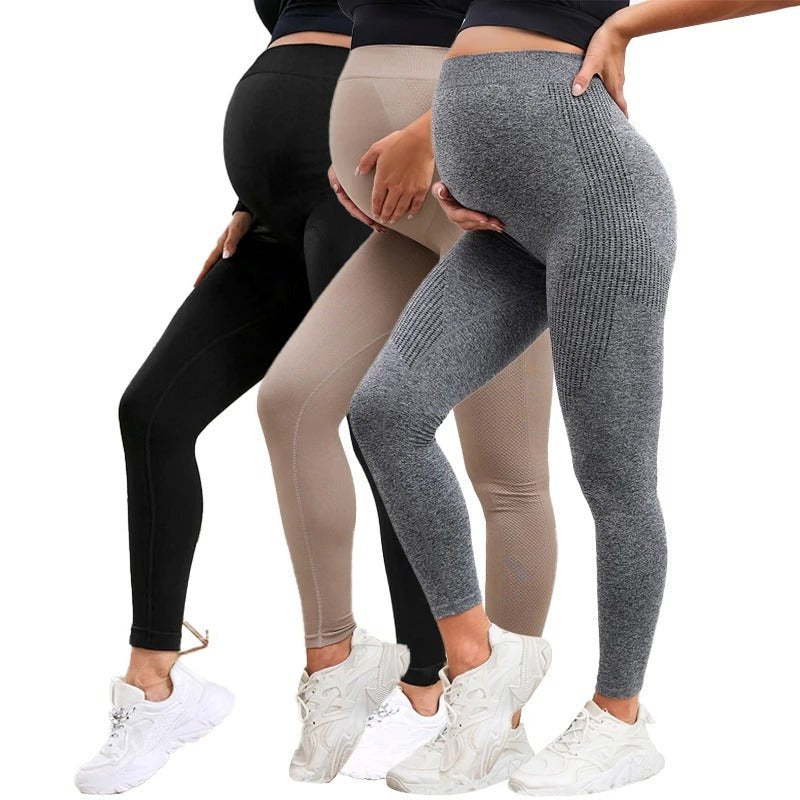 Comfortable Maternity Leggings for Women with Soft Belly Panel Gentle Support Stretch Style