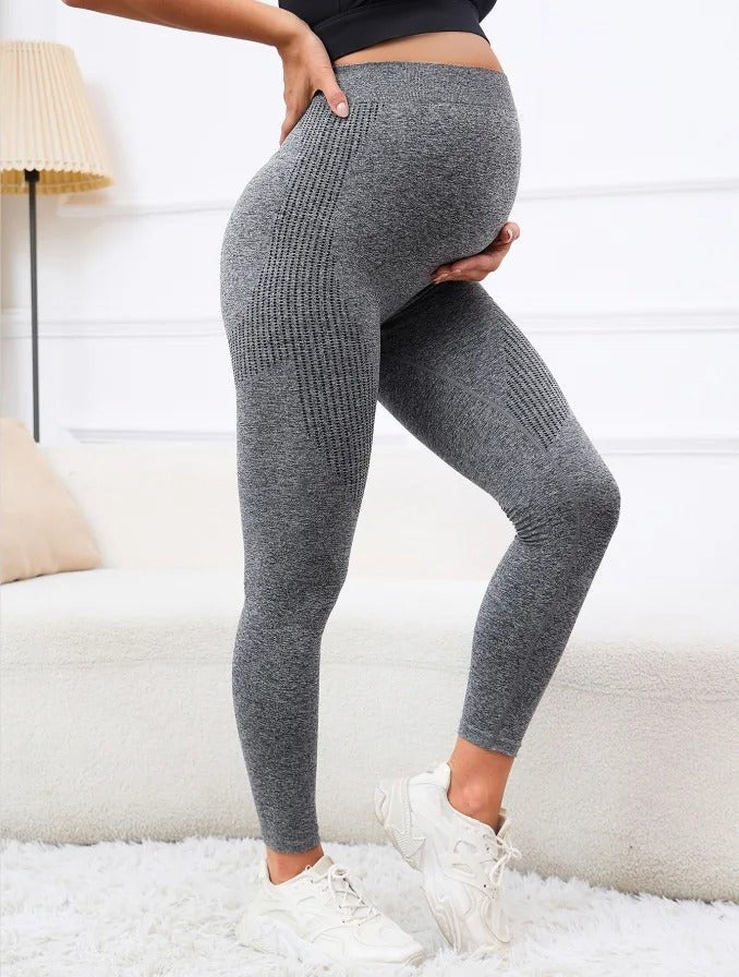 Comfortable Maternity Leggings for Women with Soft Belly Panel Gentle Support Stretch Style