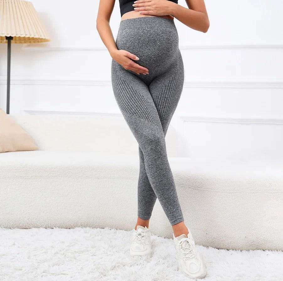 Comfortable Maternity Leggings for Women with Soft Belly Panel Gentle Support Stretch Style