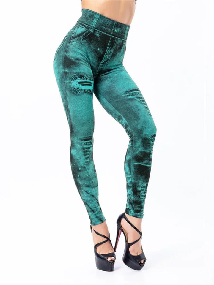 Comfortable Printed Leggings for Women with High Waist Vibrant Pattern Stretch Everyday Style