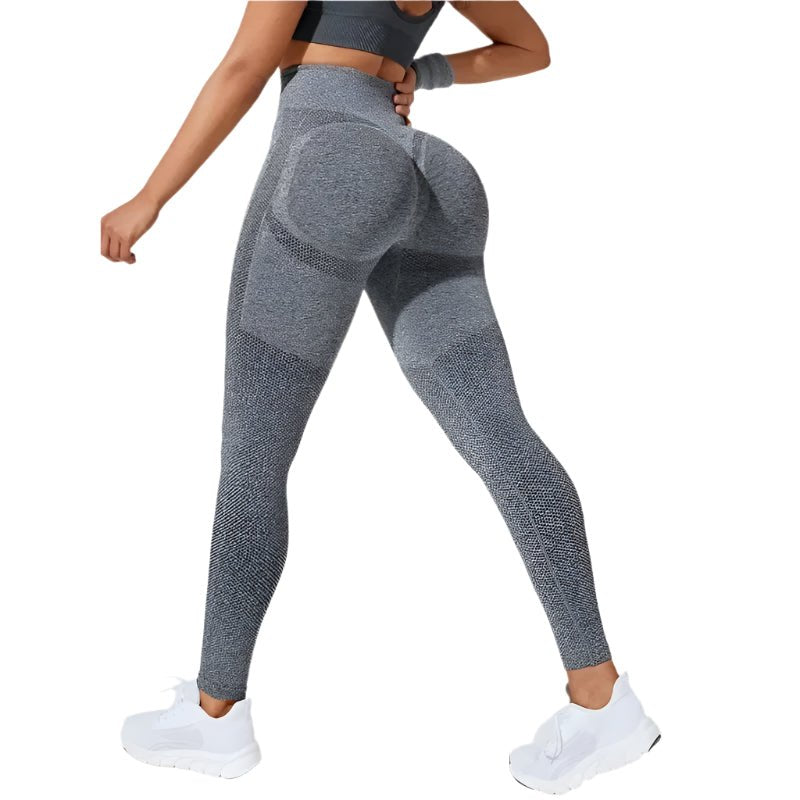 Comfortable Seamless Black Leggings for Women with High Waist Shape Retention Workout Style