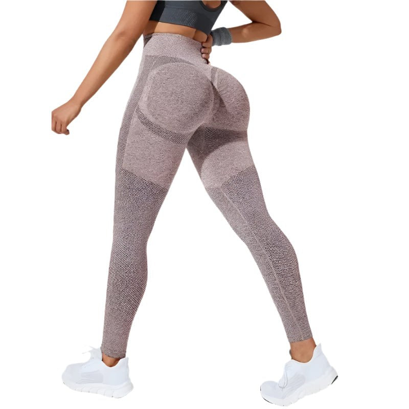 Comfortable Seamless Black Leggings for Women with High Waist Shape Retention Workout Style