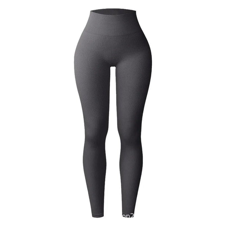Comfortable Seamless Knit Leggings for Women with High Waist Slim Fit Stretch Training Style