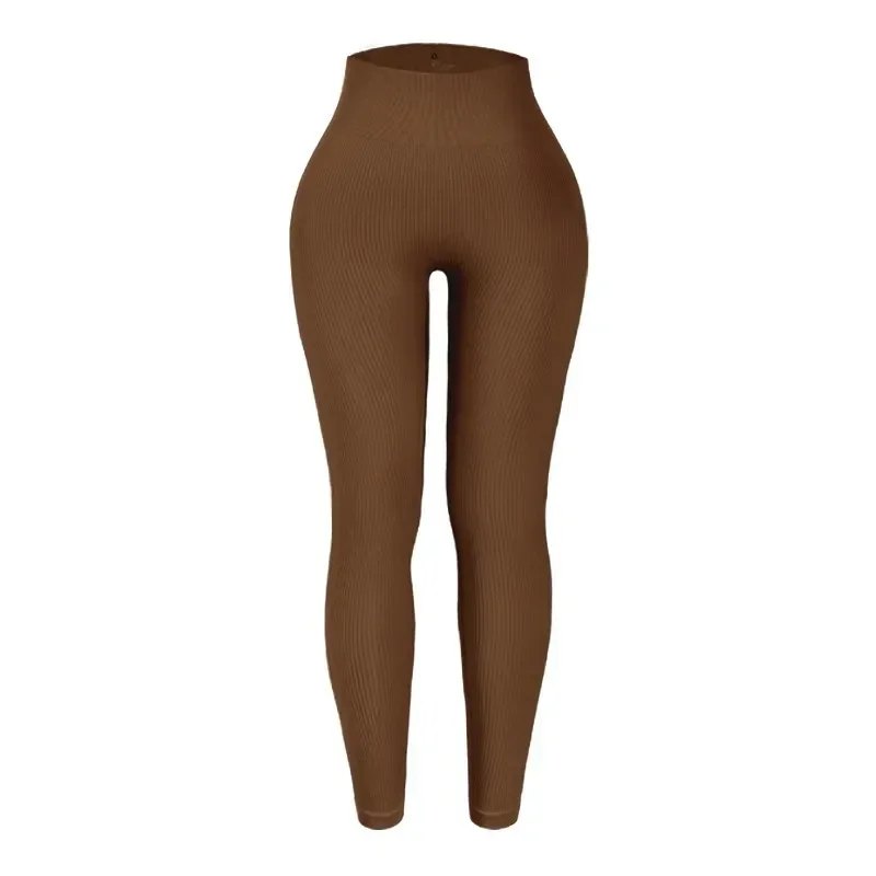 Comfortable Seamless Knit Leggings for Women with High Waist Slim Fit Stretch Training Style