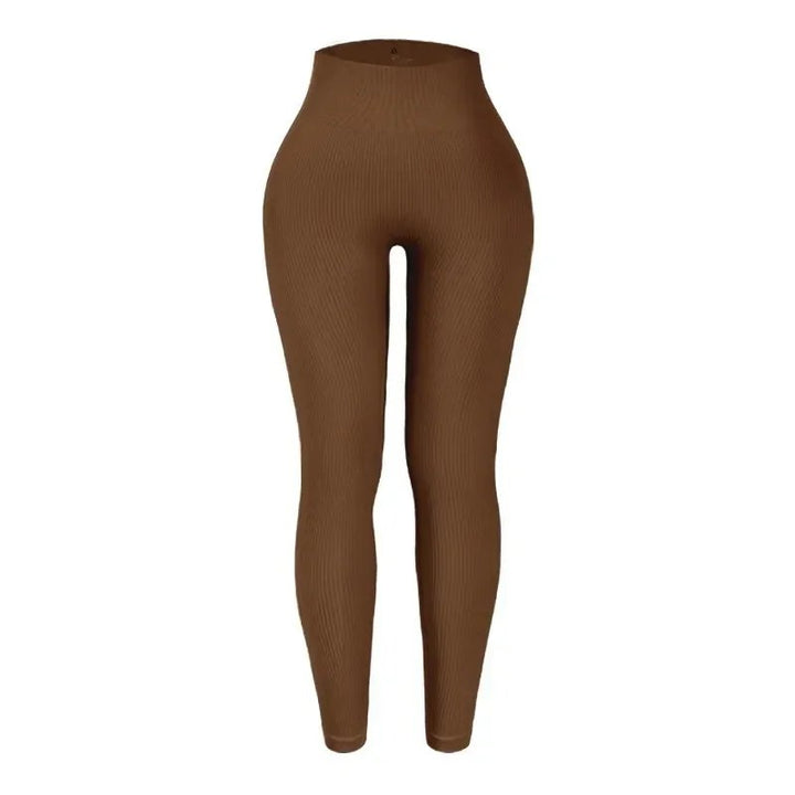 Comfortable Seamless Knit Leggings for Women with High Waist Slim Fit Stretch Training Style