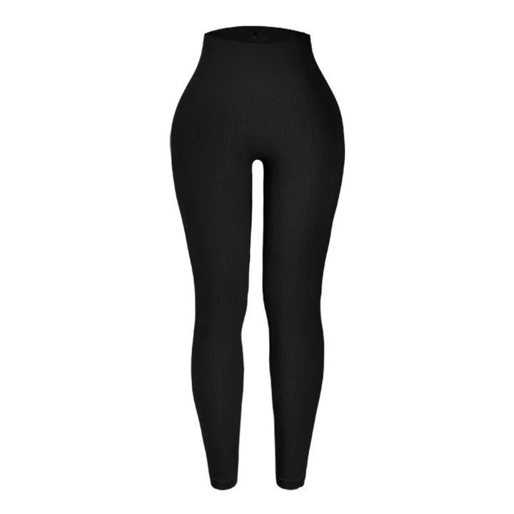 Comfortable Seamless Knit Leggings for Women with High Waist Slim Fit Stretch Training Style