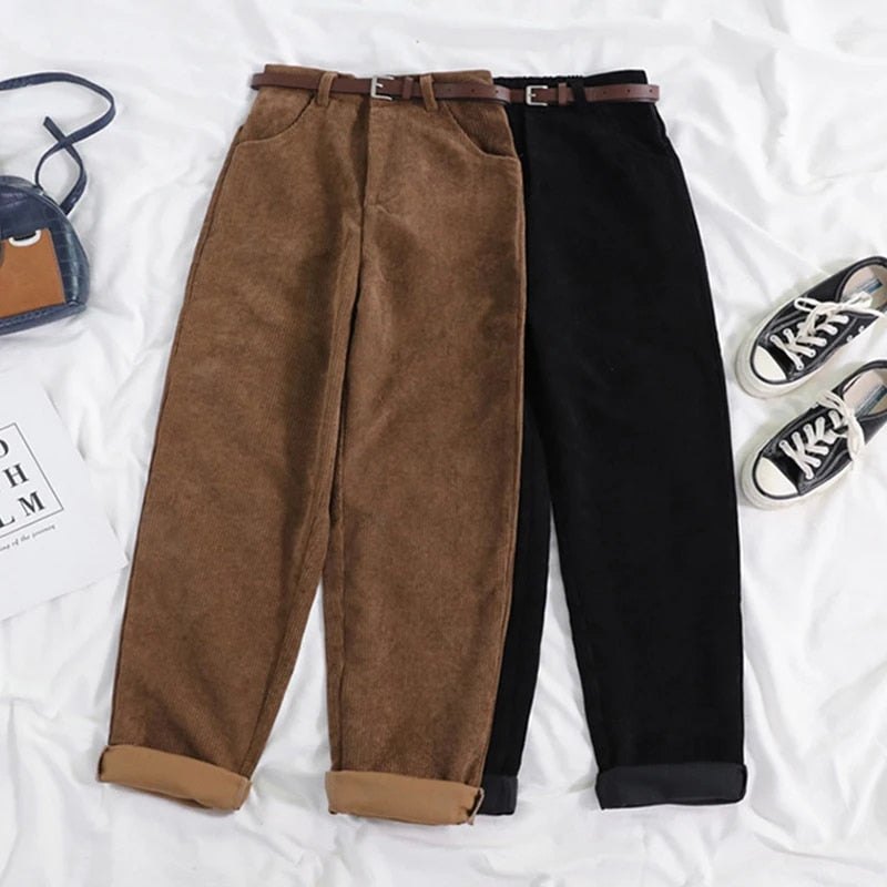 Effortless Classic Corduroy Pants for Women with Soft Wale Comfortable Fit Timeless Style
