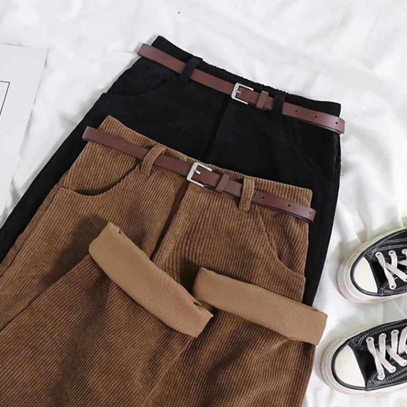 Effortless Classic Corduroy Pants for Women with Soft Wale Comfortable Fit Timeless Style