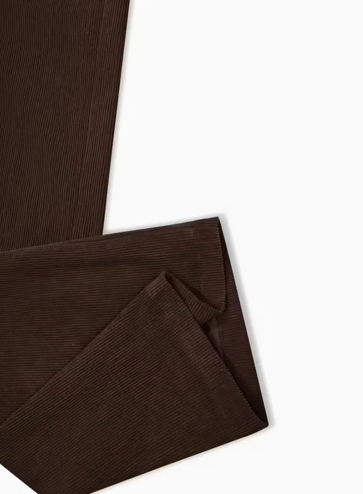 Effortless Corduroy Pants for Women with Slim Cut Versatile Fit Autumn Casual Style