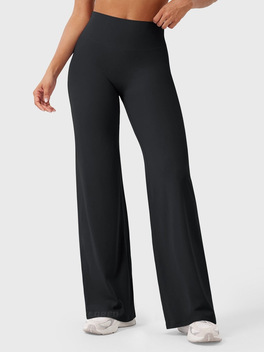 Effortless High Waist Flared Pants for Women with Flowing Leg Lightweight Summer Style