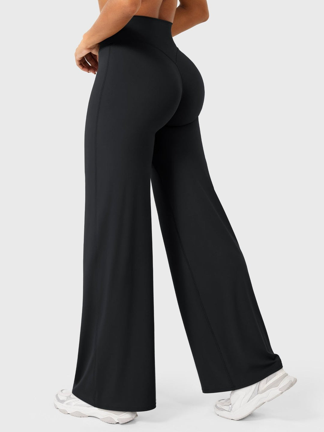Effortless High Waist Flared Pants for Women with Flowing Leg Lightweight Summer Style