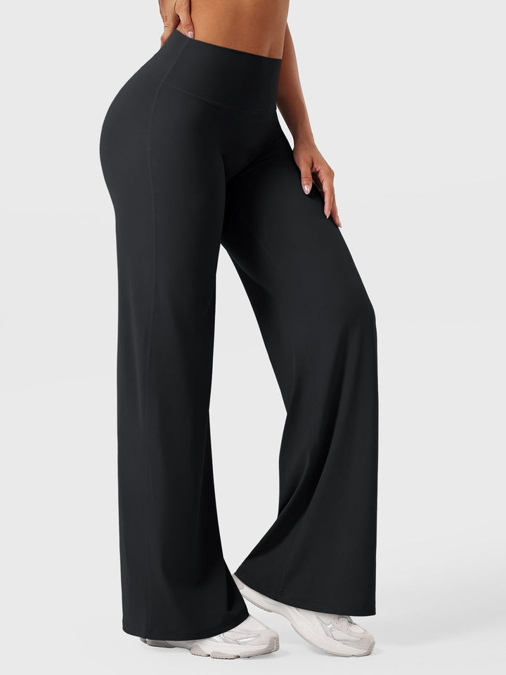 Effortless High Waist Flared Pants for Women with Flowing Leg Lightweight Summer Style