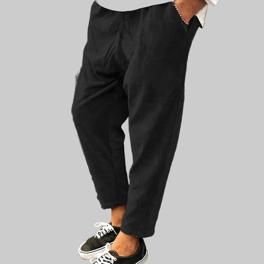 Effortless Vintage Corduroy Pants for Women with Soft Wale Classic Texture Versatile Style