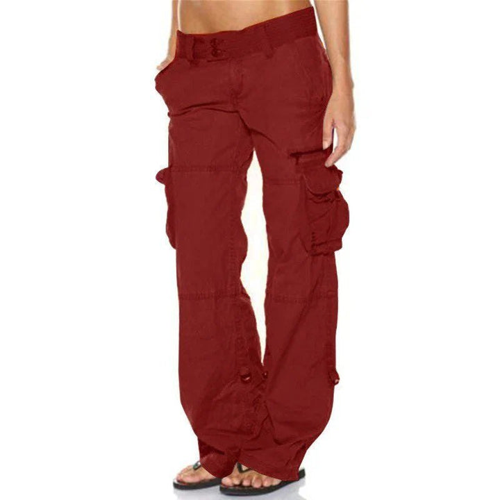 Effortless Wide Leg Cargo Pants for Women with Multi Pocket Functional Storage Relaxed Style