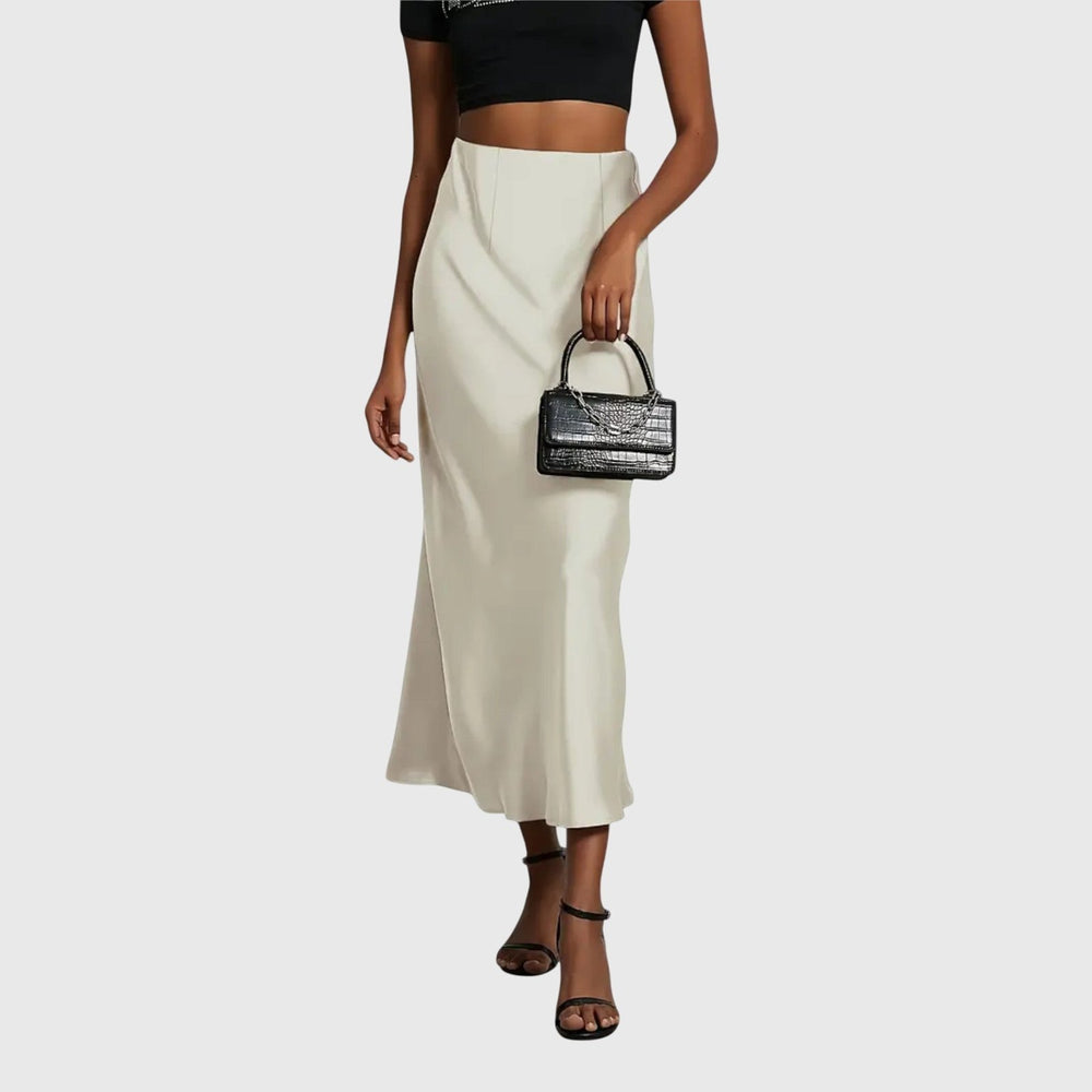 Elegant Fishtail Skirt for Women with Flared Hem Fitted Waist Flowing Mermaid Style