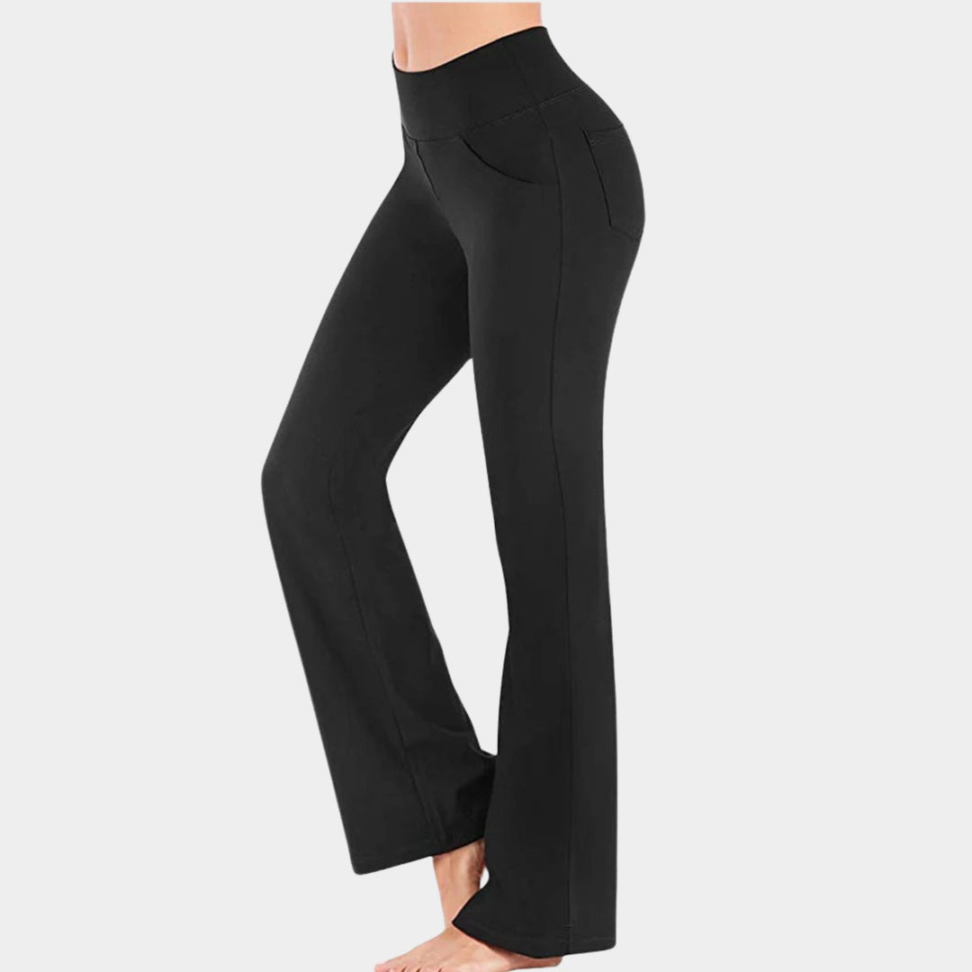Elegant Flared Wide Leg Pants for Women with High Waist Lengthening Drape Versatile Style