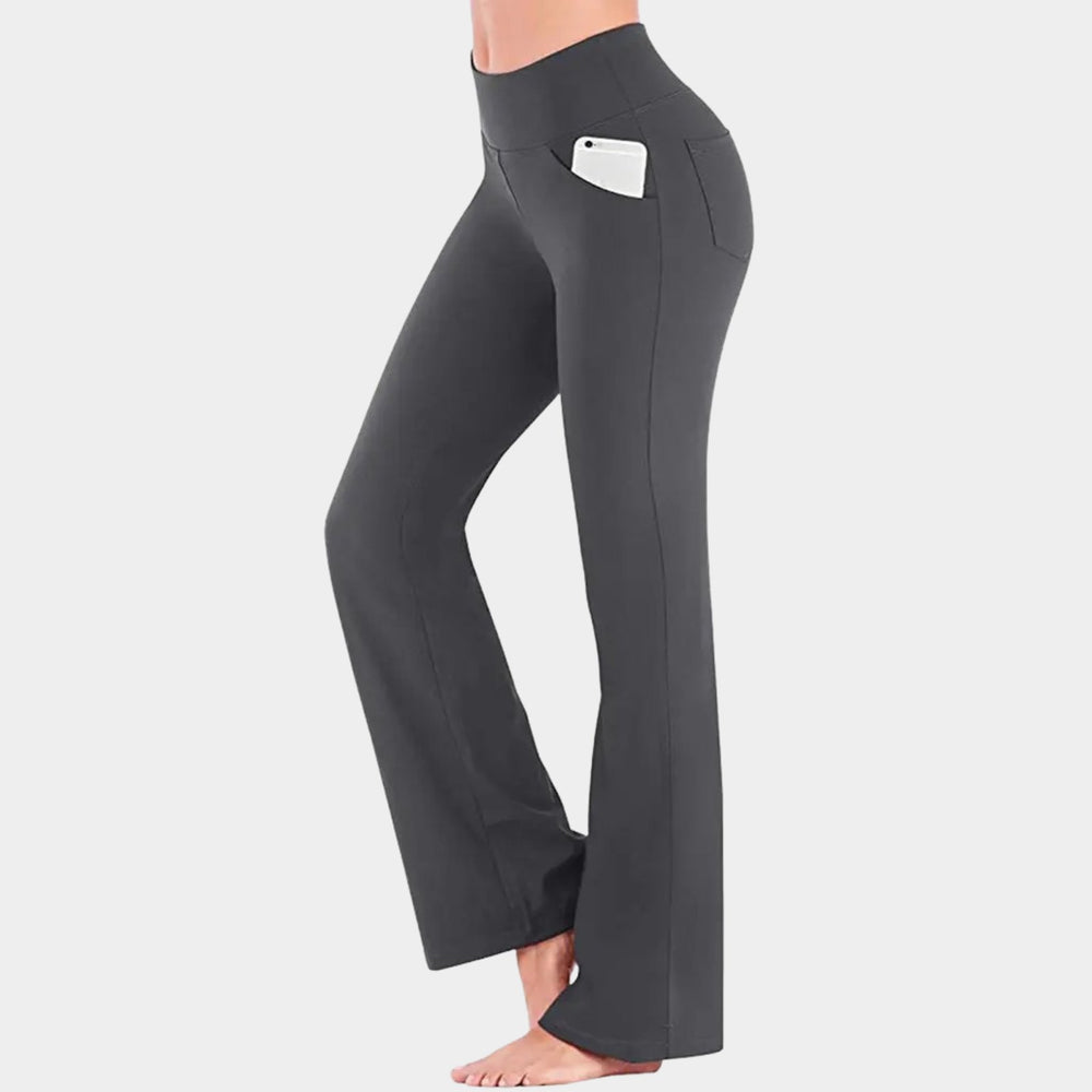 Elegant Flared Wide Leg Pants for Women with High Waist Lengthening Drape Versatile Style