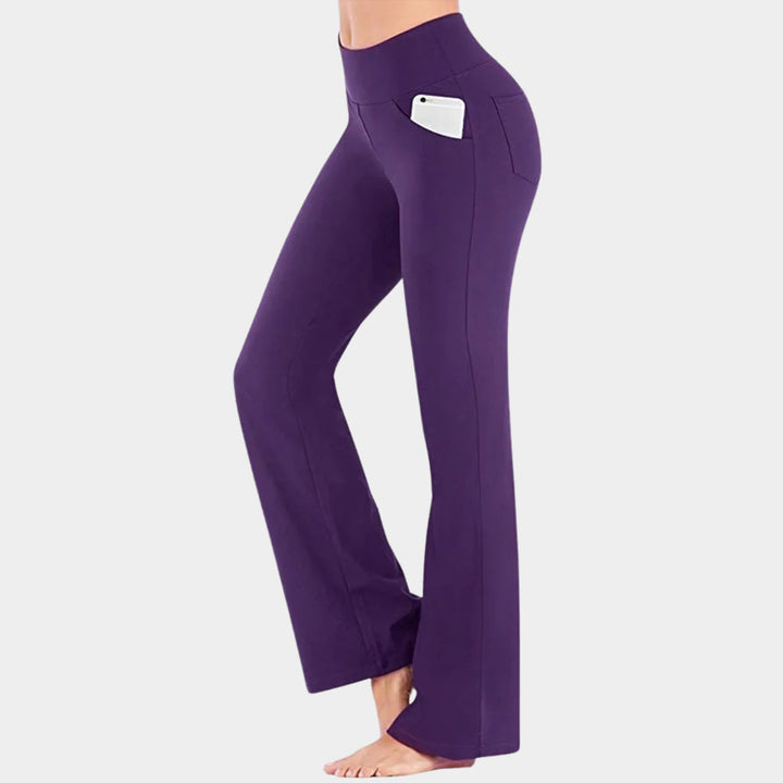 Elegant Flared Wide Leg Pants for Women with High Waist Lengthening Drape Versatile Style