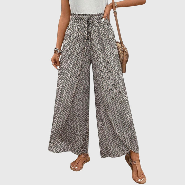 Elegant Palazzo Pants for Women with Flowing Wide Leg Comfortable Elastic Waist Chic Style