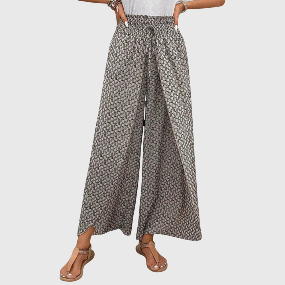 Elegant Palazzo Pants for Women with Flowing Wide Leg Comfortable Elastic Waist Chic Style