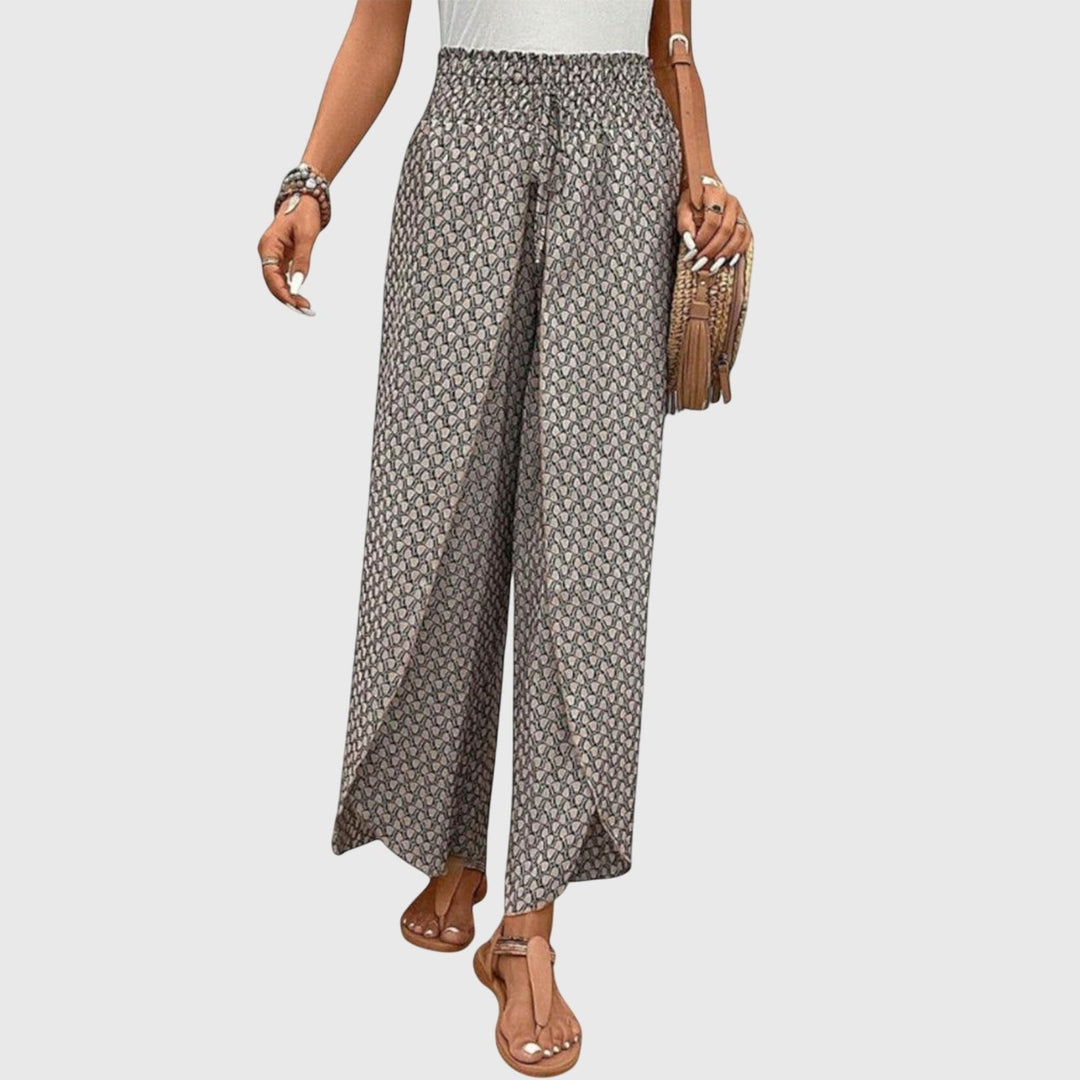 Elegant Palazzo Pants for Women with Flowing Wide Leg Comfortable Elastic Waist Chic Style