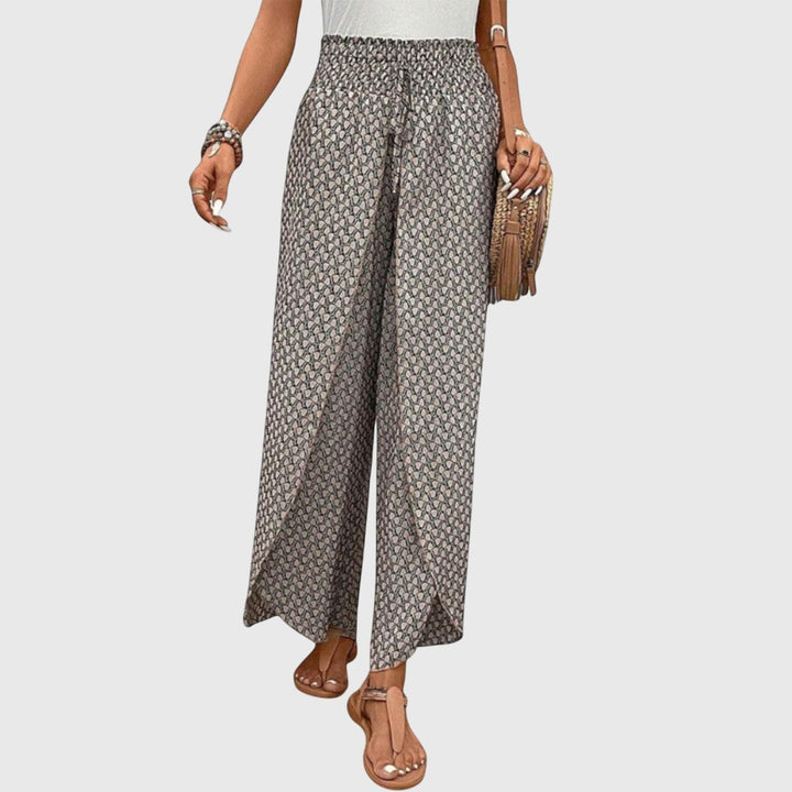 Elegant Palazzo Pants for Women with Flowing Wide Leg Comfortable Elastic Waist Chic Style