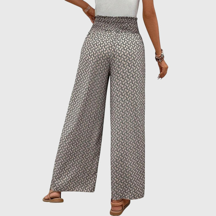 Elegant Palazzo Pants for Women with Flowing Wide Leg Comfortable Elastic Waist Chic Style