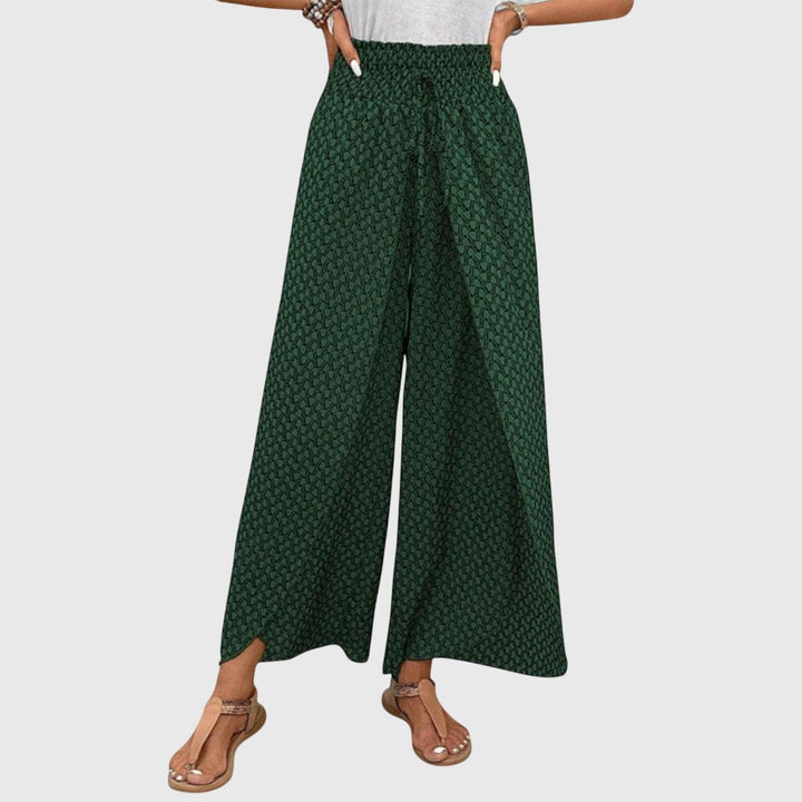 Elegant Palazzo Pants for Women with Flowing Wide Leg Comfortable Elastic Waist Chic Style