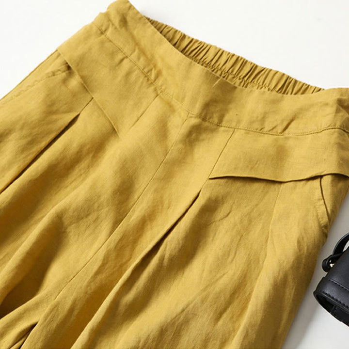 Elegant Relaxed Palazzo Pants for Women with High Waist Wide Leg Quiet Elegant Style