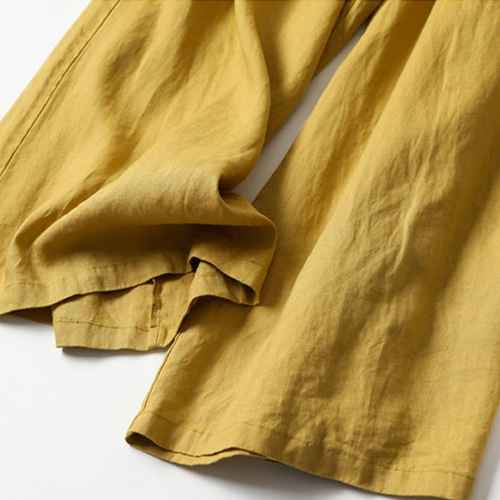 Elegant Relaxed Palazzo Pants for Women with High Waist Wide Leg Quiet Elegant Style