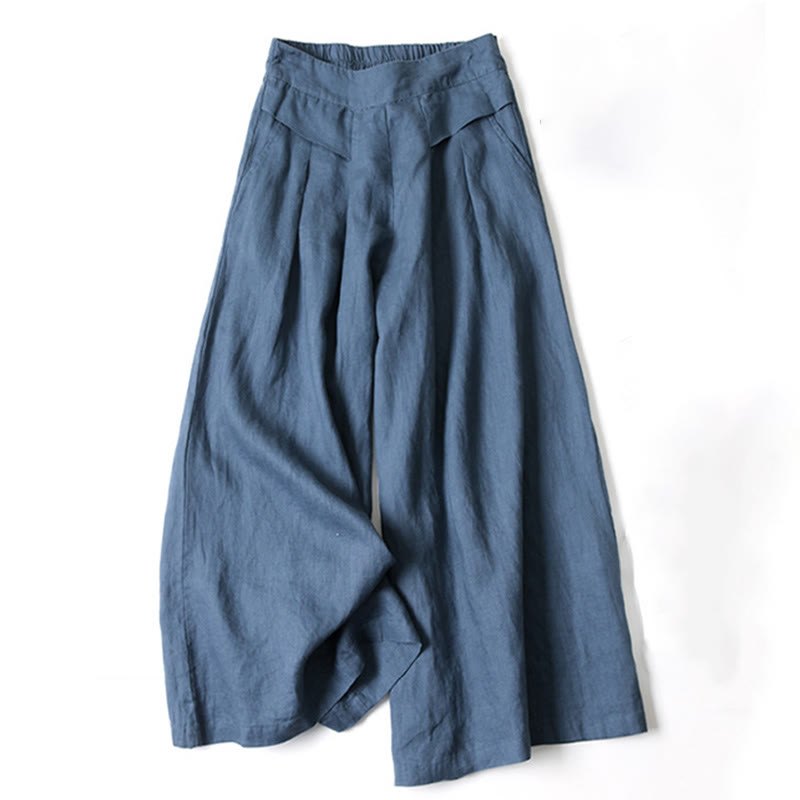 Elegant Relaxed Palazzo Pants for Women with High Waist Wide Leg Quiet Elegant Style