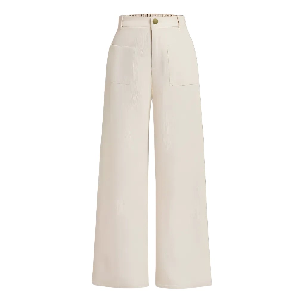 Elegant Ribbed Corduroy Trousers for Women with Classic Silhouette Soft Texture Regular Fit Style