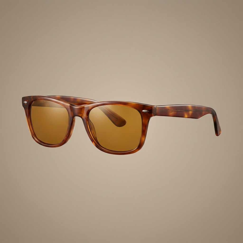 The Hampton classic square tortoiseshell polarized sunglasses by Collins & Carter