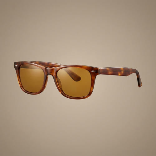The Hampton classic square tortoiseshell polarized sunglasses by Collins & Carter