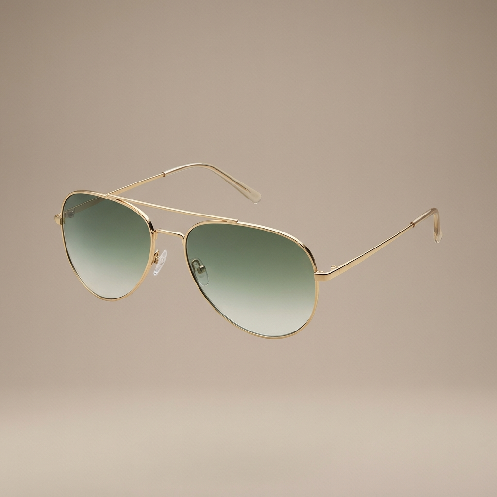 The Sterling gold metal aviator polarized sunglasses by Collins & Carter