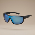 The Pacific matte black wraparound sport polarized sunglasses by Collins & Carter