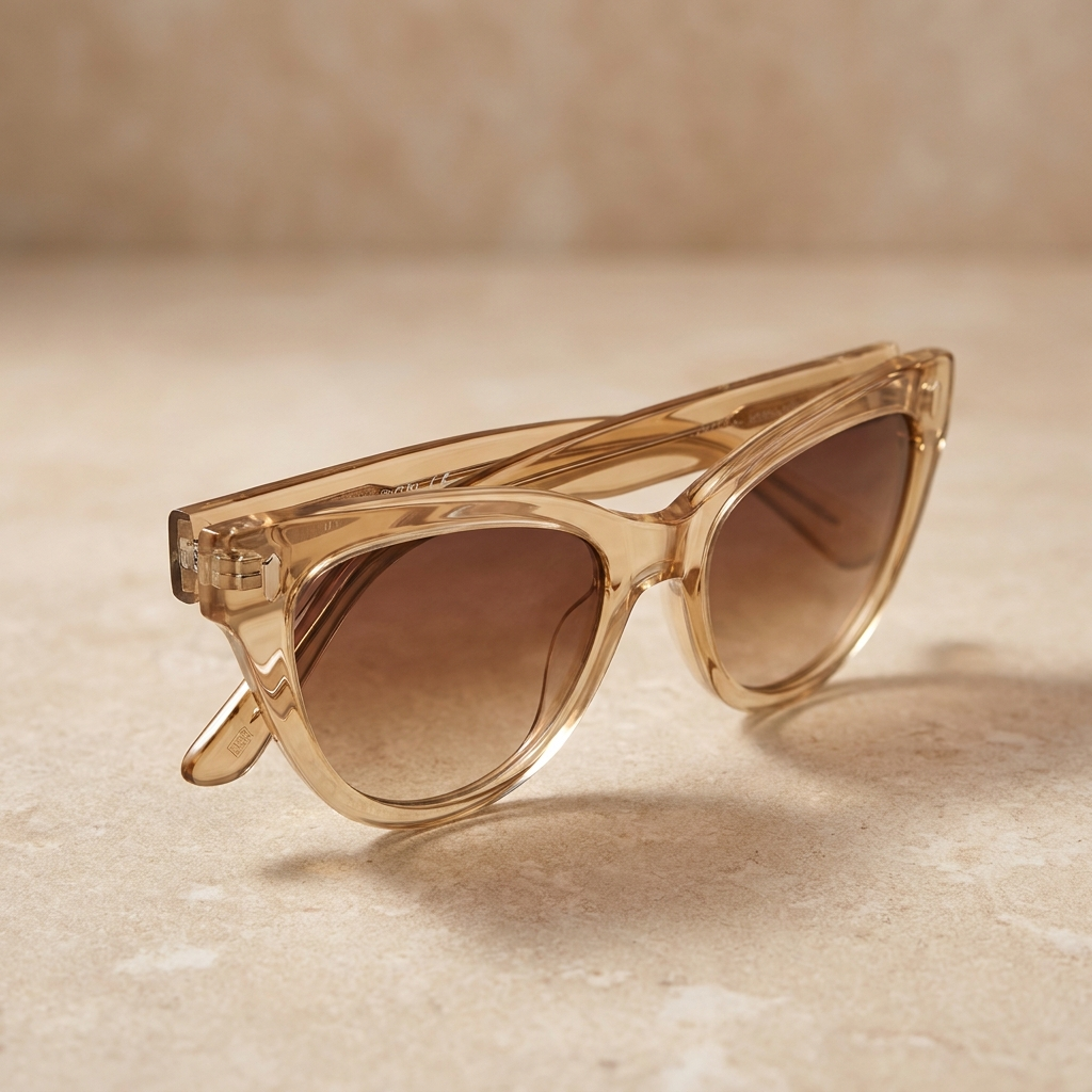 The Savannah honey cat-eye polarized sunglasses by Collins & Carter
